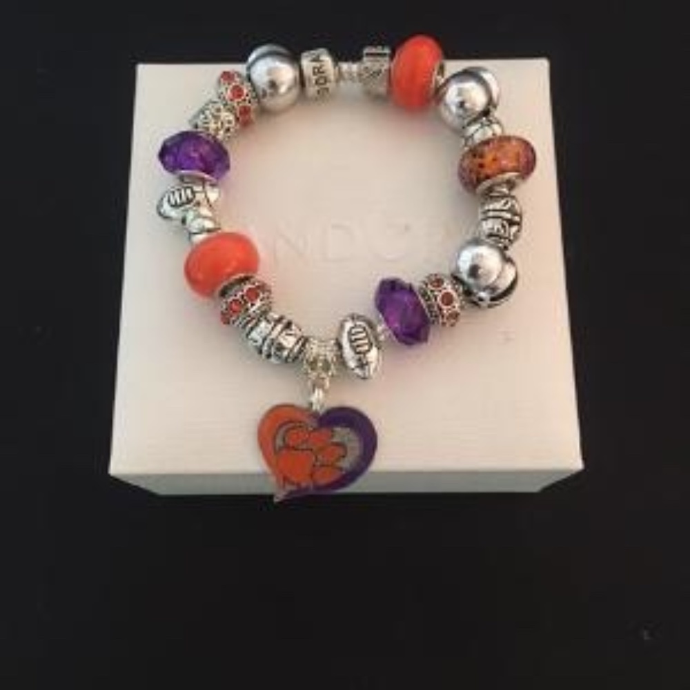 Pandora Clemson Tigers Themed Bracelet